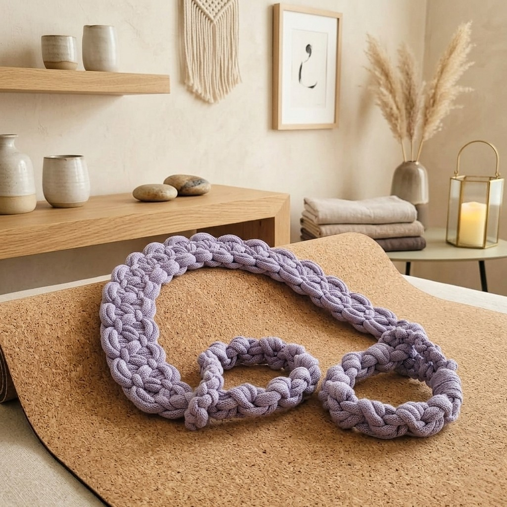 ahimsa. extra-wide yoga mat carrier in organic cotton | kalarthe.