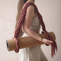 bandha. wide organic cotton yoga mat sling – hand-knotted | kalarthe.