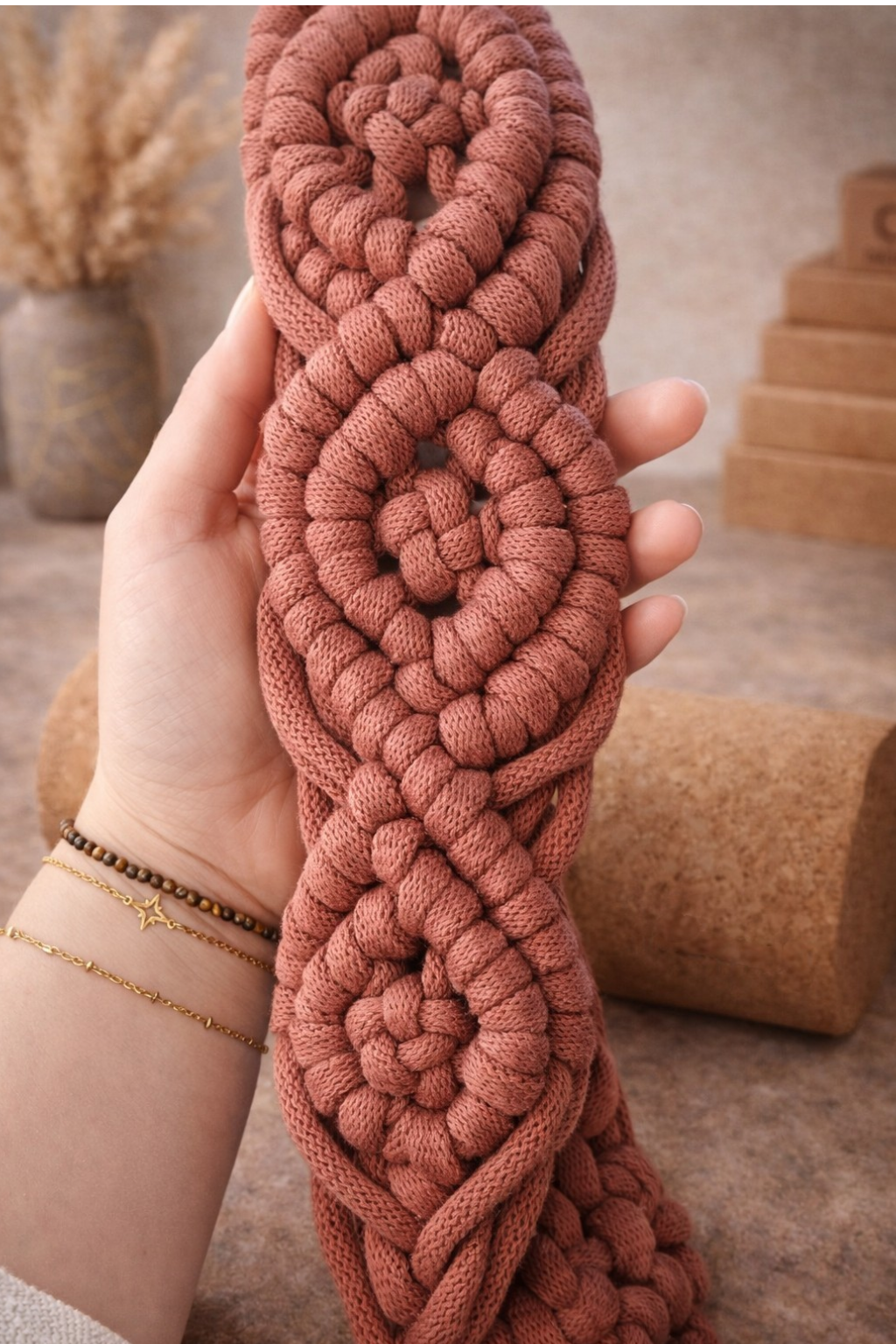 bandha. oeko-tex cotton yoga mat strap – adjustable length | kalarthe.