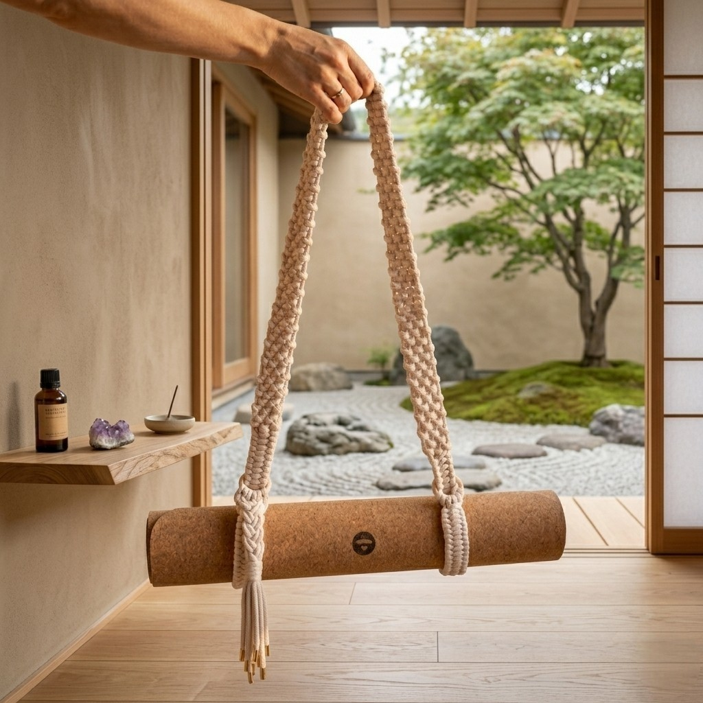 himah. natural cotton yoga mat sling – made in poland | kalarthe.