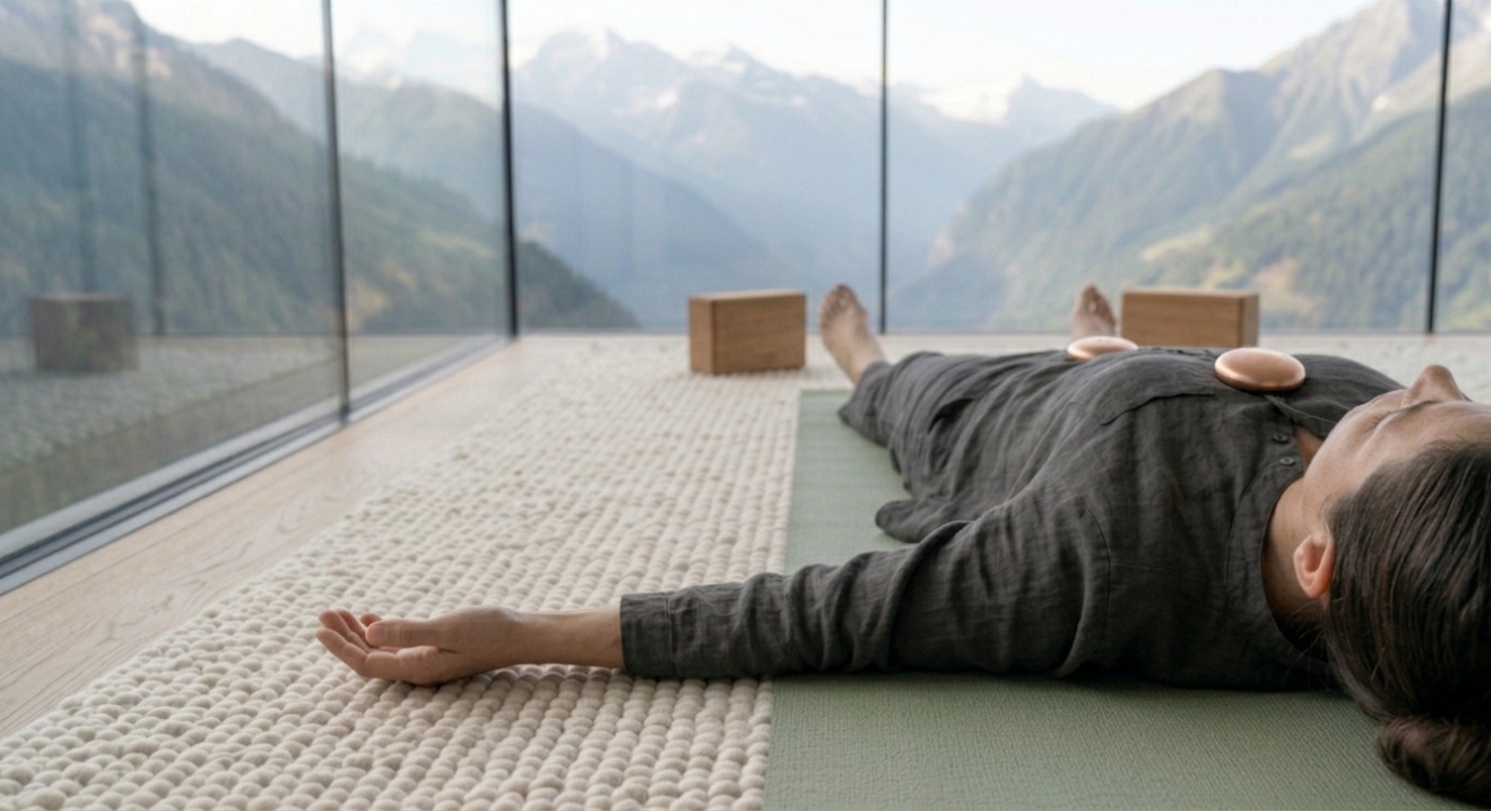 Somatic Anchors — solid copper weights placed on chest and abdomen during breathwork practice