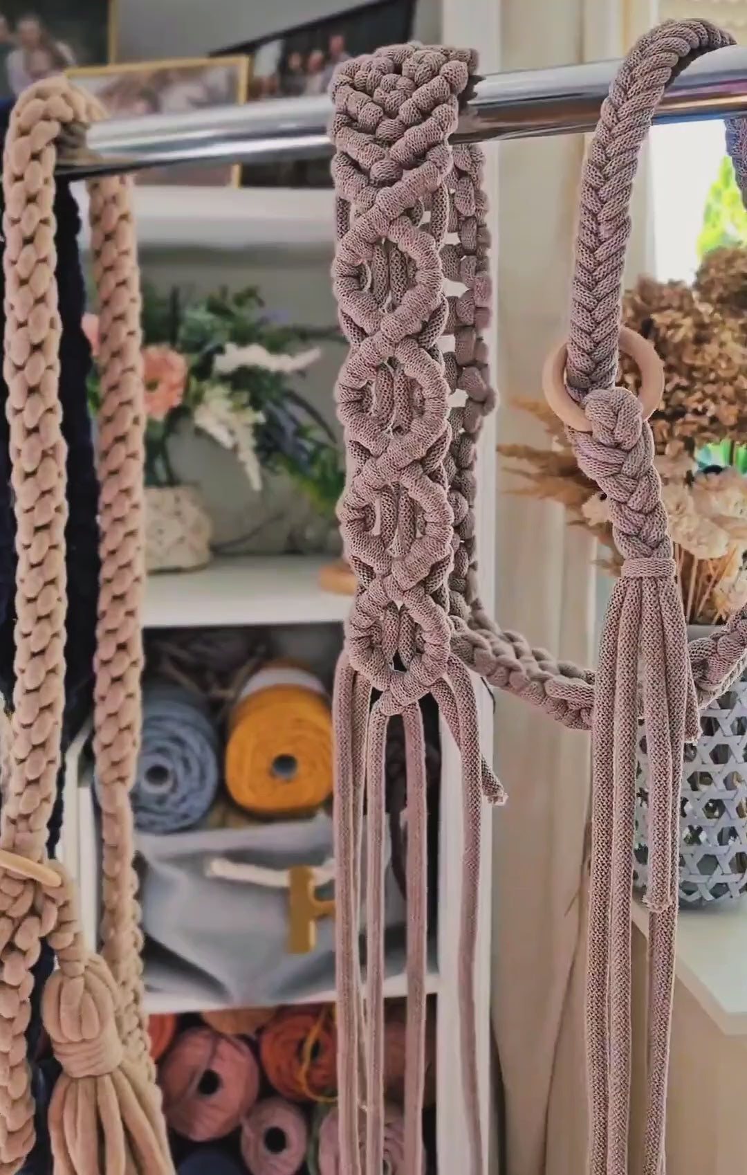 [video] artisan workshop — braiding yoga mat straps and tying knots by hand