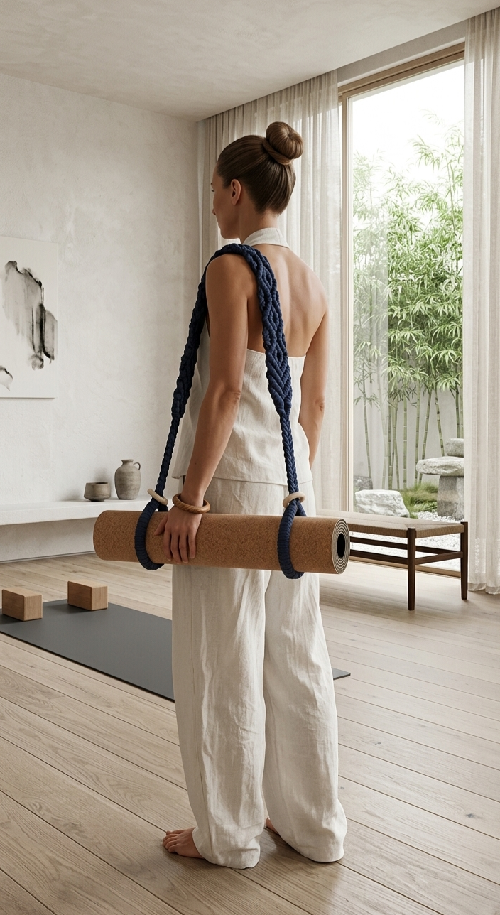 dhara. kalarthe yoga mat strap — editorial lifestyle
